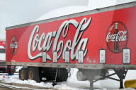 Coca-Cola Trucks In Edmonton Snow