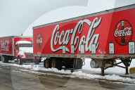 Coca-Cola Trucks In Edmonton Snow