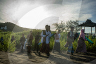 Indonesian Muslims Perform Eid Al-Fitr Prayer