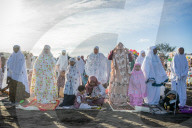 Indonesian Muslims Perform Eid Al-Fitr Prayer