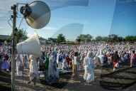Indonesian Muslims Perform Eid Al-Fitr Prayer