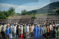 Indonesian Muslims Perform Eid Al-Fitr Prayer