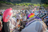 Indonesian Muslims Perform Eid Al-Fitr Prayer