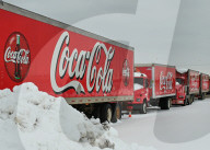 Coca-Cola Trucks In Edmonton Snow