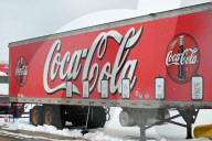 Coca-Cola Trucks In Edmonton Snow