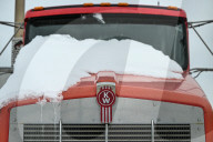 Coca-Cola Trucks In Edmonton Snow