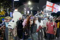 123th Day Of Protest In Tbilisi.