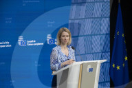 Press Briefing Of Kaja Kallas In Brussels