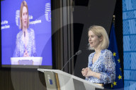 Press Briefing Of Kaja Kallas In Brussels