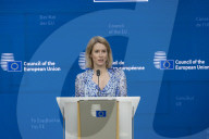 Press Briefing Of Kaja Kallas In Brussels