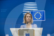 Press Briefing Of Kaja Kallas In Brussels