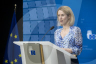Press Briefing Of Kaja Kallas In Brussels