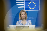 Press Briefing Of Kaja Kallas In Brussels