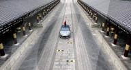 Advanced car suspension keeps acrobats on their toes