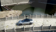 Advanced car suspension keeps acrobats on their toes