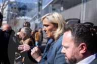 NEWS - Paris: Marine Le Pen verlässt das Gerichtsgebäude nach dem Urteil