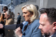 NEWS - Paris: Marine Le Pen verlässt das Gerichtsgebäude nach dem Urteil