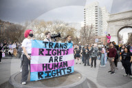 Transgender Day Of Visibility March And Rally For Trans Youth In Greenwich Village
