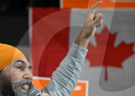 Jagmeet Singh Rallies Supporters In Edmonton Campaign Event