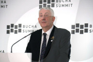 Briefing of Sir Lindsay Hoyle at Bucha Summit 2025