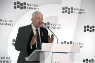 Briefing of Sir Lindsay Hoyle at Bucha Summit 2025
