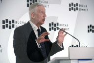 Briefing of Sir Lindsay Hoyle at Bucha Summit 2025