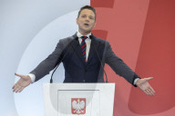 Rafal Trzaskowski During a Press Conference
