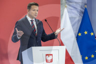 Rafal Trzaskowski During a Press Conference