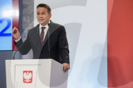 Warsaw Mayor Rafal Trzaskowski Holds Q&A Session During Presidential Elections Campaign.