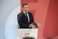 Warsaw Mayor Rafal Trzaskowski Holds Q&A Session During Presidential Elections Campaign.