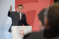 Warsaw Mayor Rafal Trzaskowski Holds Q&A Session During Presidential Elections Campaign.
