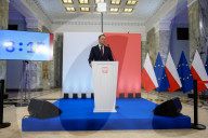 Warsaw Mayor Rafal Trzaskowski Holds Q&A Session During Presidential Elections Campaign.