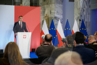 Warsaw Mayor Rafal Trzaskowski Holds Q&A Session During Presidential Elections Campaign.