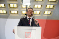 Warsaw Mayor Rafal Trzaskowski Holds Q&A Session During Presidential Elections Campaign.