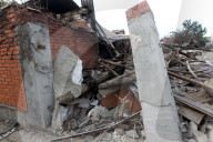 Russian drone strike in Dnipro