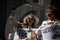 Demonstrators Protest Outside Of Fox Headquarters In Manhattan
