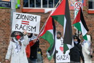 March For Palestine Protest In Edmonton