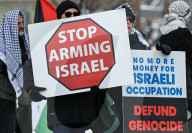 March For Palestine Protest In Edmonton