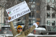 March For Palestine Protest In Edmonton