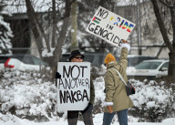 March For Palestine Protest In Edmonton