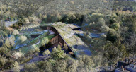 Man-made hill to hide museum on ancient forest