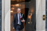Prime Minister Kier Starmer Leaving For PMQs in London, UK.