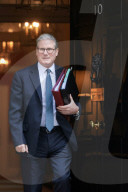 Prime Minister Kier Starmer Leaving For PMQs in London, UK.