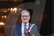 Prime Minister Kier Starmer Leaving For PMQs in London, UK.