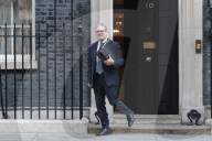 Prime Minister Kier Starmer Leaving For PMQs in London, UK.