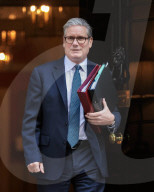 Prime Minister Kier Starmer Leaving For PMQs in London, UK.