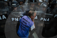 Protest In Buenos Aires Over Milei's Economic Reforms