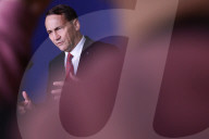 Andrius Kubilius And Radoslaw Sikorski Meeting In Warsaw
