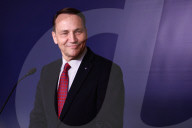 Andrius Kubilius And Radoslaw Sikorski Meeting In Warsaw