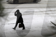 Heavy Snow Falls In Brampton, Canada